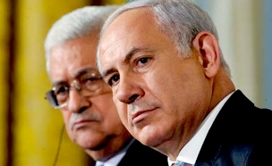 התכנית קרסה יחד עם המו"מ. נתניהו ואבו מא (צילום: רויטרס)