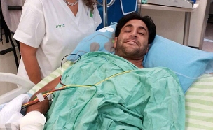אליניב ברדה בבית החולים‎ (צילום: חדשות 2)