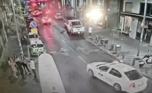 מרדף משטרתי בלב תל אביב (צילום: דוברות המשטרה)
