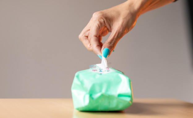 מגבונים, חיטוי (צילום:  Adam Radosavljevic, shutterstock)
