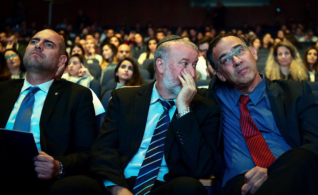 אמיר אוחנה, שי ניצן, אביחי מנדלבליט (צילום: פלאש 90)