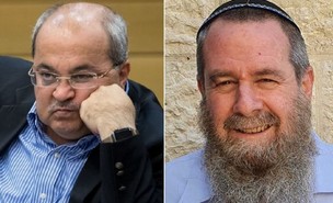 אבי מעוז ואחמד טיבי (צילום: צילום אחמד טיבי: Olivier Fitoussi, פלאש/90 )