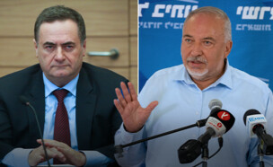 אביגדור ליברמן, ישראל כץ (עיבוד: פלאש 90)