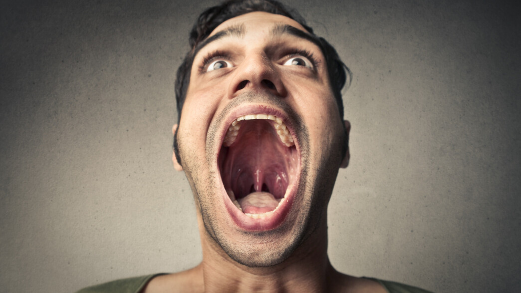 גבר צועק (אילוסטרציה: סאלי פאראג, shutterstock)