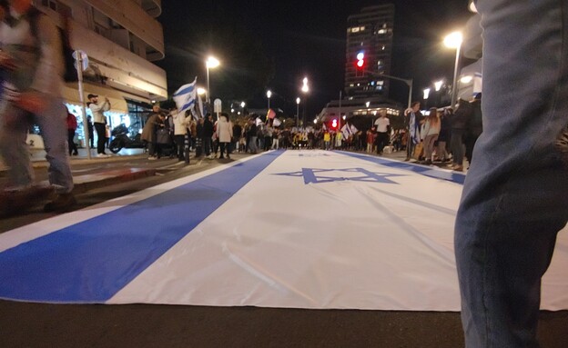 המחאה נגד הרפורמה המשפטית (צילום: n12) המחאה נגד הרפורמה המשפטית (צילום: n12)