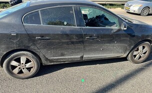 אירוע הירי בשפרעם - הרכב בו ישב הנרצח (צילום: 27א')