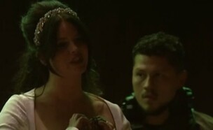 מאבטחים מורידים את לנה דל ריי מהבמה (צילום: מתוך שידורי ה-BBC)