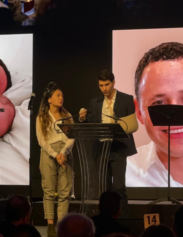ידין גלמן באירוע ההתרמה בניו יורק (צילום: אוהד קב) ידין גלמן באירוע ההתרמה בניו יורק (צילום: אוהד קב)