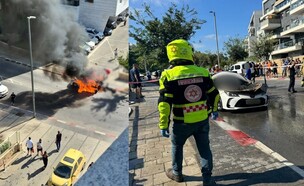 הפיגוע הפלילי הקטלני באשקלון (צילום: תיעוד מבצעי מד"א)