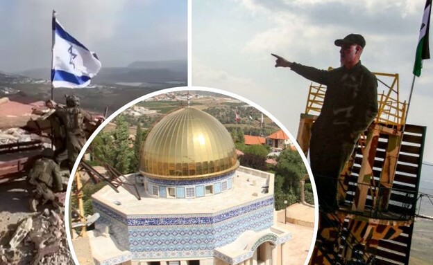 פסל בכיר הטרור שעמד באזור שבו הונף הדגל (צילום: MAHMOUD ZAYYAT/AFP via Getty Images, מתוך תיעוד שעלה ברשתות החברתיות, שימוש לפי סעיף 27א' לחוק זכויות יוצרים)
