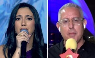 יואב צפיר ויובל רפאל (צילום: יואב צפיר: מתוך "לילה טוב עם גיא פינס", יובל רפאל: מתוך "הכוכב הבא לאירוויזיון 2025")