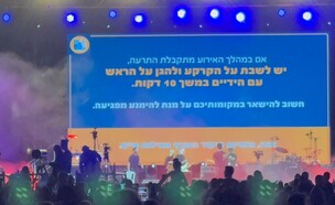 "לא היה לאן ללכת": ההופעה של הפרויקט של רביבו הופסקה בגלל אזעקה
