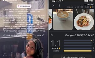 דניאלה גלבוע, ביקורות לקפה נינה (צילום: google maps)